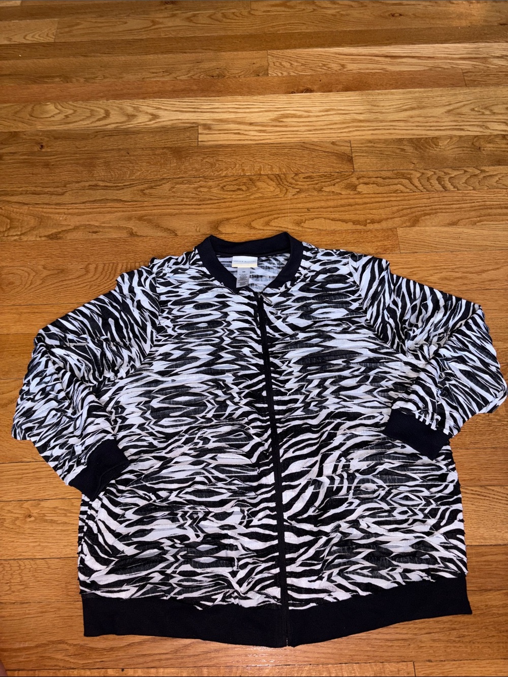 Womens Alfred Dunner Animal Print Light Jacket Leisure Style Size 18W